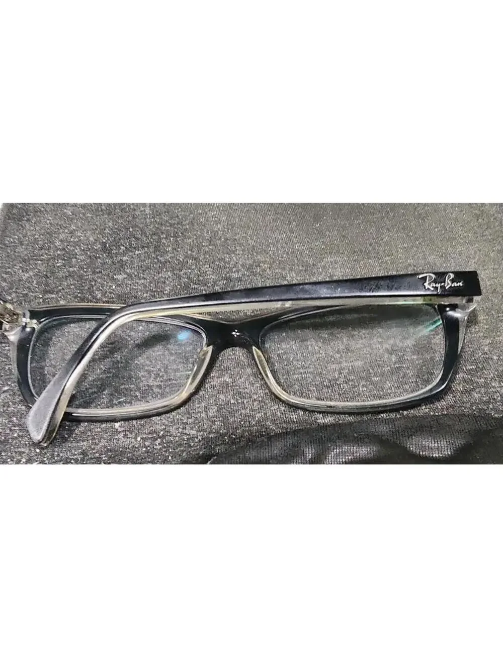 Ray Ban RB5255 2034 Black Rectangular Cat Eyes Eyeglasses 53-16 135 Read